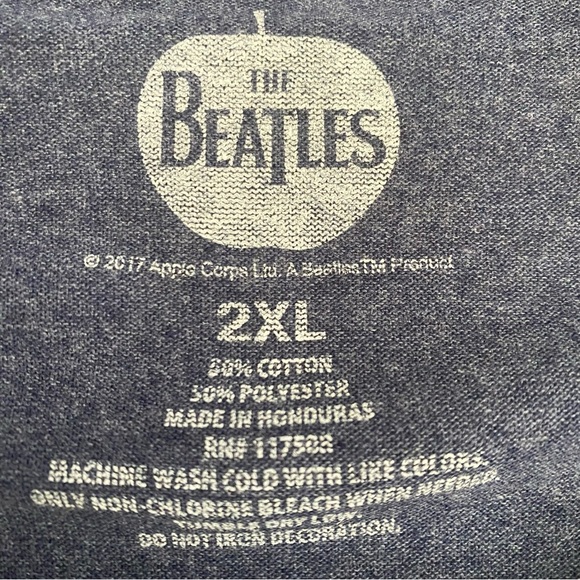 The Beatles T-shirt Men’s XXL‎ 2XL Heather Blue Graphic Band Jumping NEW - Picture 4 of 8